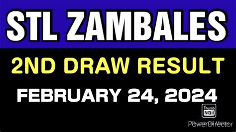 stl zambales 2nd draw today|STL Result Today .